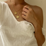 Medusa Necklace in Gold