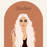 Medusa Necklace in Gold