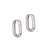 Silver Huggie Earrings