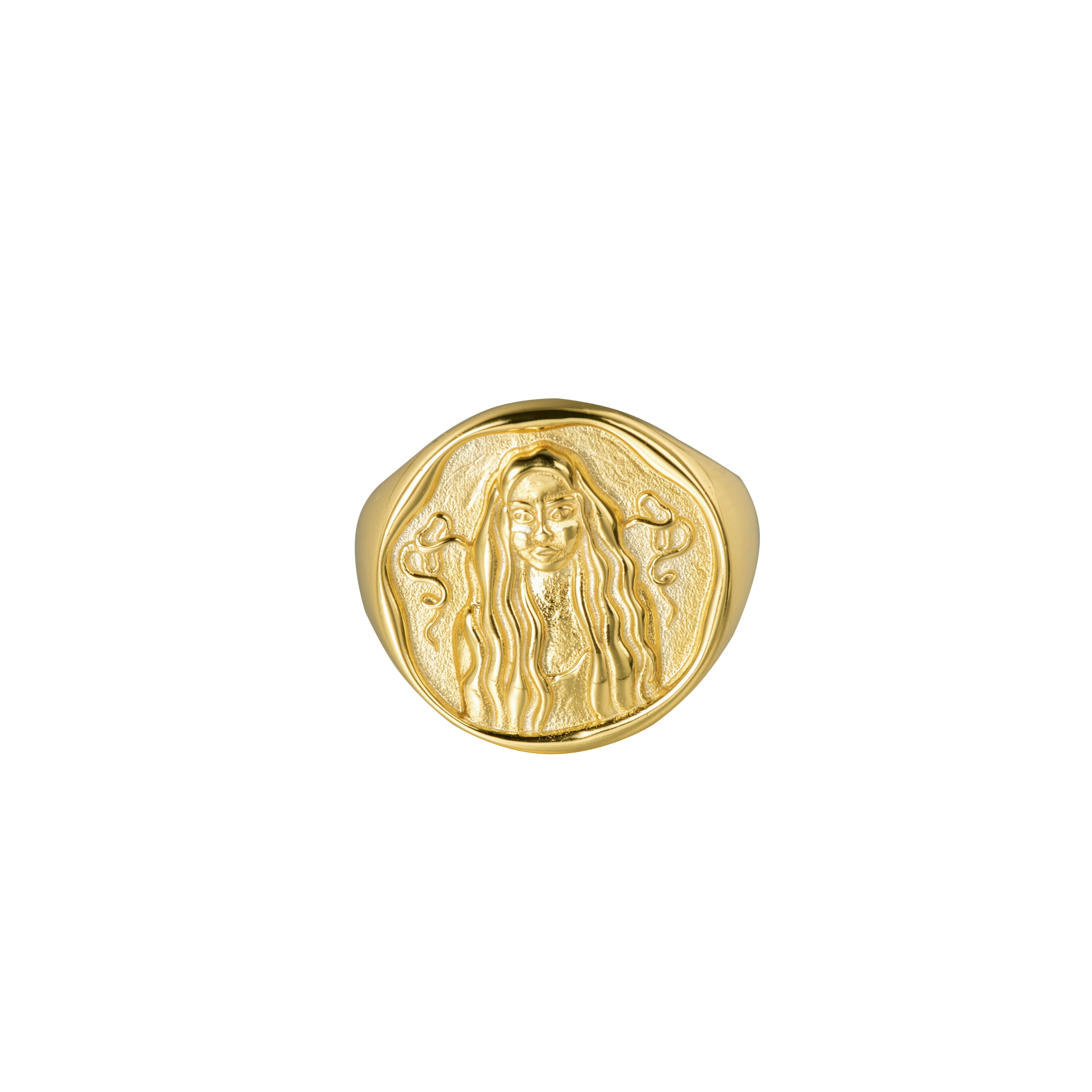 Medusa gold ring deals