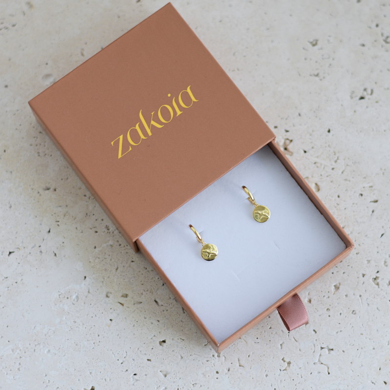 Albatross Earrings in Gold