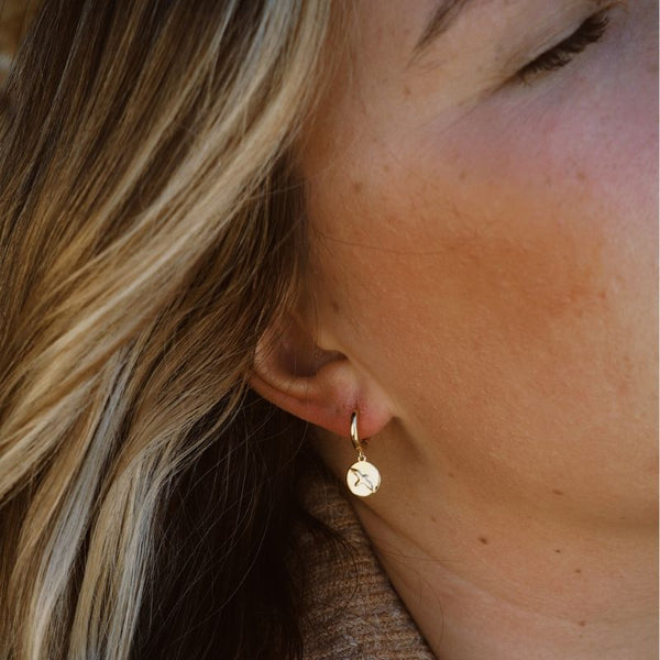 Albatross Earrings in Gold