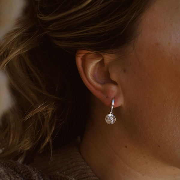 Albatross Earrings in Silver