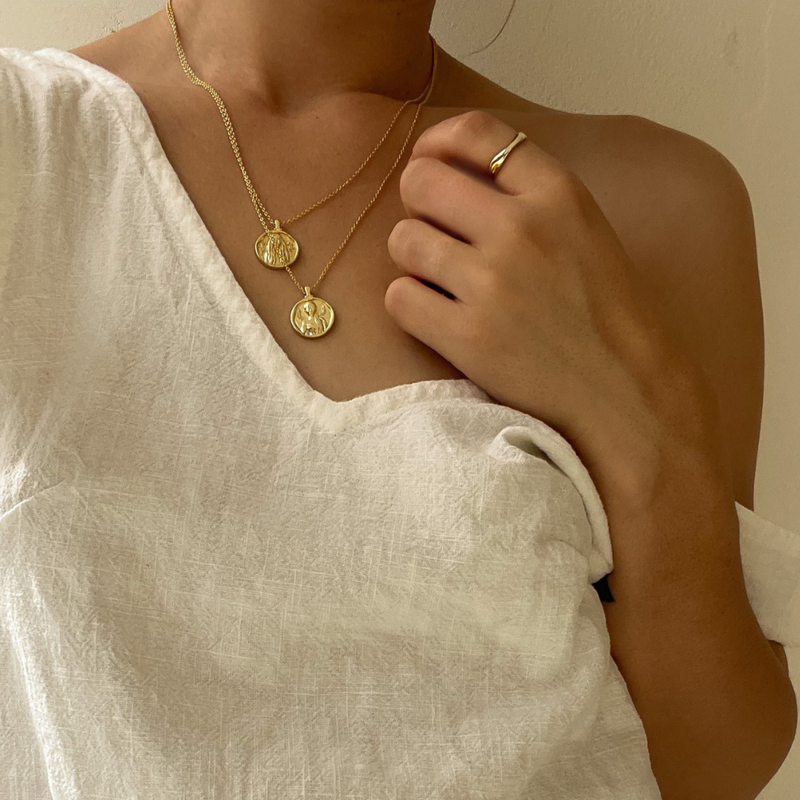 Athena Necklace in Gold
