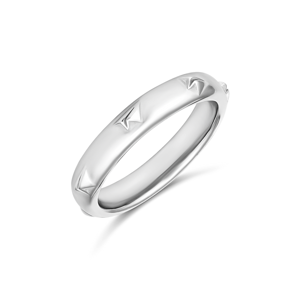 Paper Airplane Ring in Silver