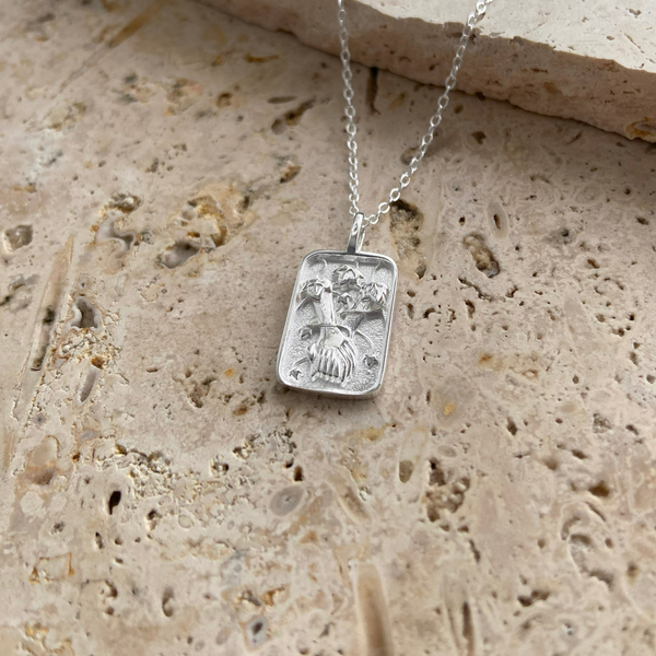 Ivy Necklace in Silver