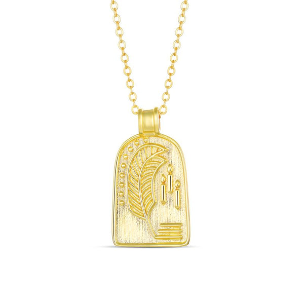 The Poet Necklace in Gold