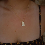 The Poet Necklace in Gold