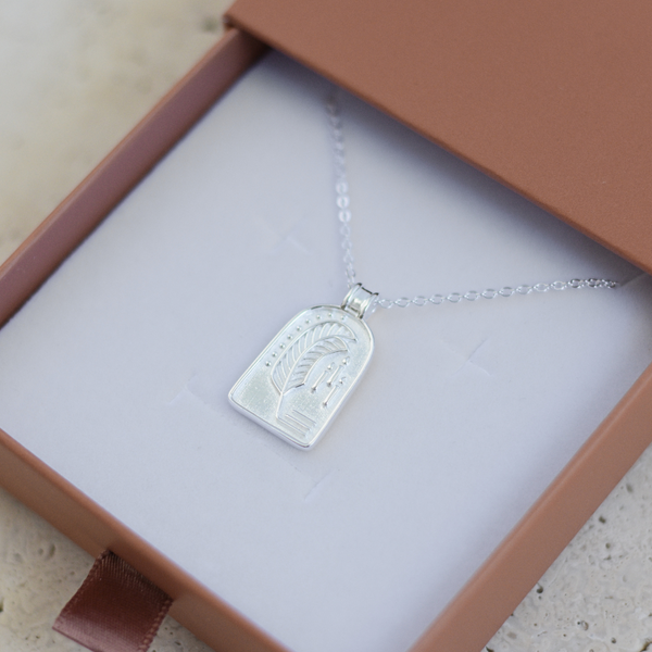 The Poet Necklace in Silver