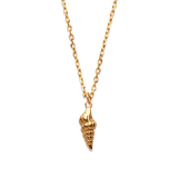 Spindle Shell Necklace in Gold