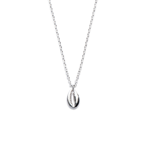 Cowrie Shell Necklace in Silver Zakoia