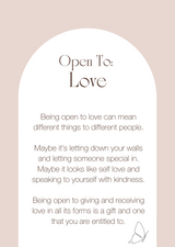 Open To: Love in Silver